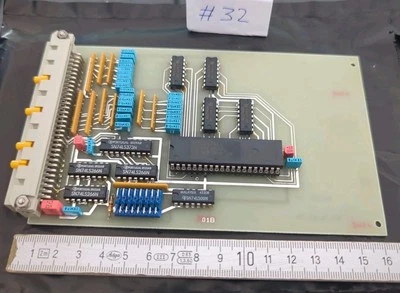 1x INTEL PLATINE CARD + IC  VINTAGE v. 1975er STECKER VERGOLDET  - Image 1 of 4