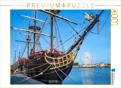 CALVENDO Puzzle Segelschiff, Saint Malo, Bretagne | 1000 Teile Lege-Größe 64x48c - Bild 1 von 4