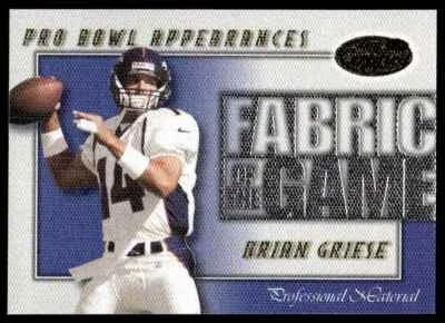 2000 Leaf Certified Fabric of the Game Brian Griese 0574/1000 Denver Broncos - Image 1 of 2