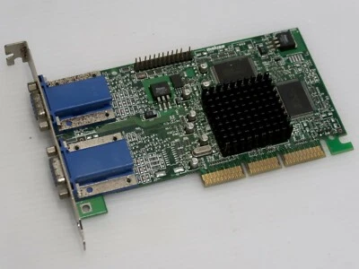Matrox Millenium G450 DUAL HEAD, 32MB, 64 BIT, AGP 2x/4x, G45FMDHA32DB - WORKING - Image 1 of 4
