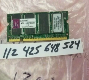 Kingston KTH-LJ4730/512 512MB DDR-266MHz PC2100 non-ECC Unbuffered CL2.5 200-Pin - Picture 1 of 1