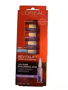 L'Oreal REVITALIFT 1.9% Pure Hyaluronic Acid 7 Replumping Ampoules NIB - Picture 1 of 2