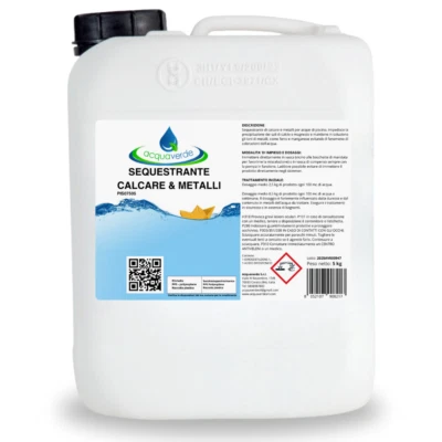 acquaverde SEQUESTRANTE CALCARE e METALLI LIQUIDO per ACQUA di PISCINA 5 kg