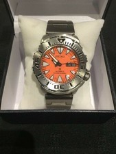 Seiko SRP309 modded Orange 2nd Generation Monster Automatic Diver's Watch