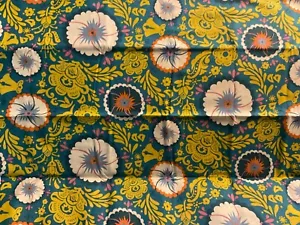 Anna Maria Horner Fabric “Fortune” Aqua Blue Quilt Cotton 22x44” OOP - Picture 1 of 1