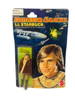 Vintage Battlestar Galactica Lt Starbuck Mattel Figure Toy MOC Sealed 1978 BMC1 - Image 1 of 4