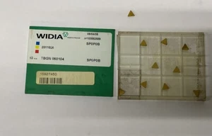 Lot de 10 plaquettes triangulaires WIDIA réf TBGN 06 01 04 - Neuves - Imagen 1 de 1