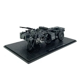 1:24 WWⅡ BMW R 75 Panzerfaust 30 1939-1945 Diecast Motorcycle Model Toy Black - Picture 1 of 9