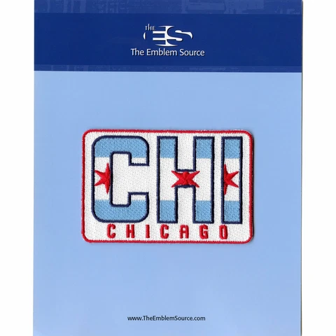 Chicago Bulls 'CHI' Town Patch City Flag Embroidered Cover