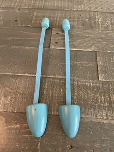 Vintage Wooden Shoe Adjustable Form Blue Tree Stretcher JH6 - Picture 1 of 2