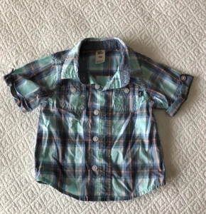 Baby B’gash Shirts Junge Blau 18m Kurzarm, Knöpfe - Bild 1 von 6