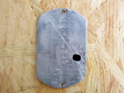 MZ RT 125 typenschild  - Bild 1 von 2