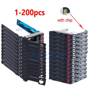 Lot pour HP G8 G9 G10 651687-001 2,5 POUCES plateau DL380p DL360p DL160 DISQUE DUR SFF SAS Caddy - Photo 1/9