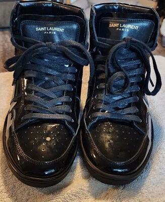 Saint Laurent Signature Court Classic Sl10h Sneakers Metallic. Sz 40. NEW/NO BOX - Image 1 of 4