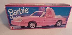 Barbie Ford Mustang Convertible Pink 1993 With Box