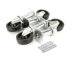 CASTER 4 RUOTE 9 SOLLEVATORI 4 PZ PTB3901504 per Pitco PTB3901504 - Foto 1 di 5