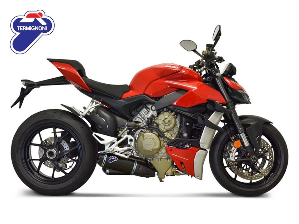 D19909440INA - Exhaust Mufflers Termignoni Black Ducati STREETFIGHTER V4 (20-21)
