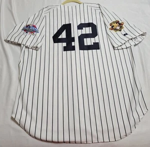 AUTENTICA MAGLIA RUSSELL ATHLETIC 52 2XL MARIANO RIVERA NEW YORK YANKEES 2001 WS - Foto 1 di 7