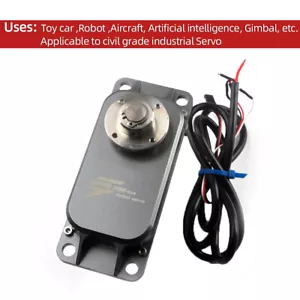 400kg/200kg hohes Drehmoment Metall gebürstetes Servo-Lenkgetriebe für 12V-24V Roboter UAV - Bild 1 von 6