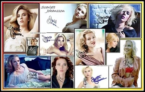 Imagen de lienzo de algodón collage firmada por Scarlett Johansson. Edición Limitada (SJ-2) - Imagen 1 de 1