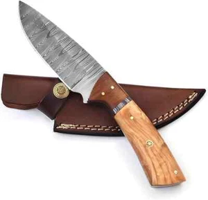Custom Handmade Fixed Blade Hunting Knife - 9 Inch hand Forged Full Tang Knives - Picture 1 of 8