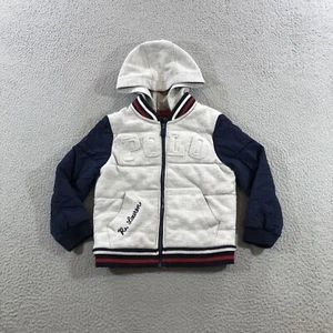 polo ralph lauren Full Zip Sweater Kids 4T Gray Logo - Picture 1 of 17