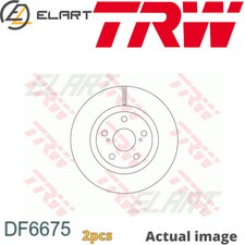 2X BRAKE DISC FOR TOYOTA CAMRY SALOON V5 2GR FE 2AR FE 2AR FXE 2JM AURION V5 TRW
