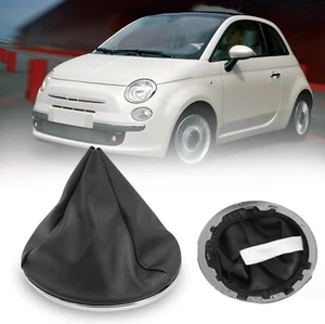 Cuffia Leva Cambio con Ghiera e Cornice Cromata FIAT 500 2007-2022 cod. 50295325 - Foto 1 di 6