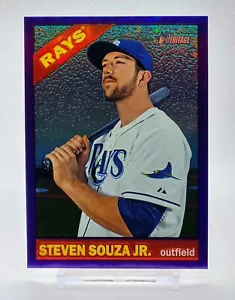 2015 Topps Heritage High Number Steven Souza Jr. Purple Refractor #640 - Picture 1 of 2