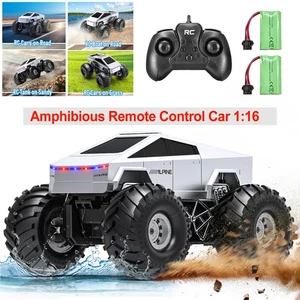 Tesla Amphibious Ferngesteuertes Auto 1:16 Wasserdicht Truck RC Cars 4WD Offroad - Bild 1 von 11