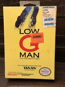 Nintendo NES Low G Man the Low Gravity Man cartuccia nuova con scatola sigillata in fabbrica 