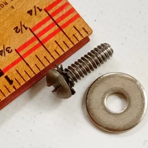 Leedy 5/8 " 10-24 Vis pour Beavertail Patte + Étoile + Nickel-Steel Rondelle♥40s - Picture 1 of 2
