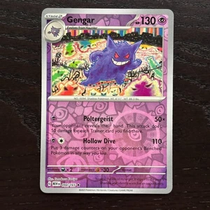 Gengar 094/165 Pokemon 151 Scarlet & Violet Reverse Holo Rare NM - Picture 1 of 2