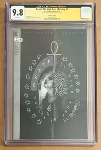 Death High Cost of Living 1 Platinum Variant CGC 9.8 SIGNED Chris Bachalo SKETCH - Picture 1 of 4