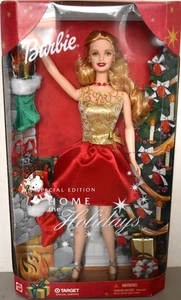 2001 Playline Target Special Edition HOME FOR THE HOLIDAYS blonde Barbie - Bild 1 von 4
