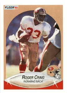 1990 Fleer Roger Craig #5 San Francisco 49ers - Picture 1 of 2