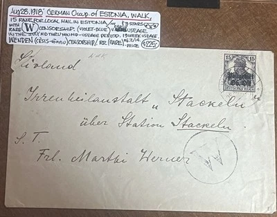 Estonia Cover With 3 Stars Cancel With W Censorship Only 19 Week Usage - Image 1 of 4