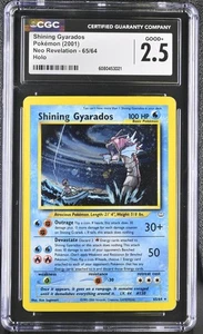 Pokemon Card CGC 2.5 Shining Gyarados Holo Neo Revelation 65/64 - Imagen 1 de 2