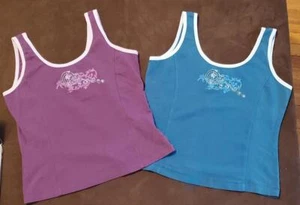 2x GIRLS LA MOVERS tank athletic top shirt bling clothes GUC L - Picture 1 of 12
