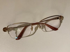 Salvatore Ferragamo Eyeglasses ITALY Frame Only SF 2132R 52-18-130 688 GOLD - Picture 1 of 8