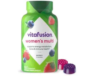 2 pack lot! Vitafusion Women's Multivitamin Gummies 150 ct Exp 11/25 Berry - Picture 1 of 2
