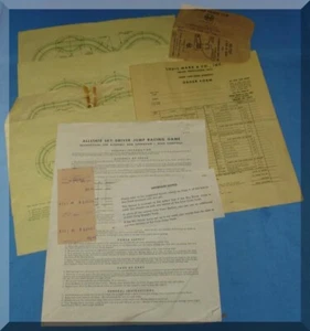 MARX SKY DRIVER SLOT CAR TRACK OVERHEAD BANNER MARX SLOT CARS INSTRUCTION SHEETS - Picture 1 of 2