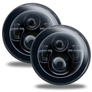Oracle 7in High Powered LED Headlights - NO HALO - Black Bezel - Foto 1 di 6