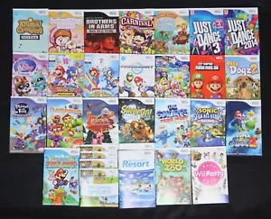 Nintendo Wii Assorted Manuals Only, Pick & Choose - Picture 1 of 53