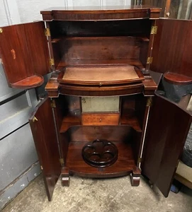 VICTORIAN MAHOGANY BAR CABINET - Picture 1 of 3