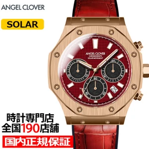 Angel Clover Xventure Solar EVS43PG-RE Men's Watch Solar Chronograph Red  - Picture 1 of 12
