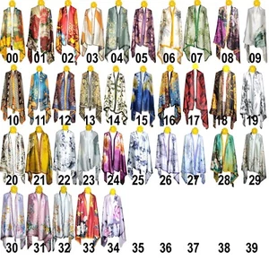 NWT Women's Soft Long Large Rectangle Scarf Shawl Wrap 35"x70" Silk Feeling 100% - Picture 1 of 150