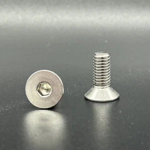Metric socket flat head, Stainless steel 18-8 (A-2), 8mm x 1.25mm x 20mm (2) - Picture 1 of 2