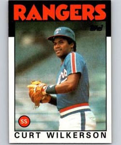 1986 Topps #434 Curtis Wilkerson NM-MT Rangers 