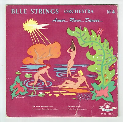 Blue Strings Orchestra No. 4 Vinyl 45 RPM EP 7 " Funny Valentine - Festival 1125 - Image 1 of 3
